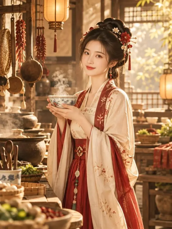 长安小厨娘短剧竖版海报